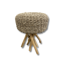 Charger l'image dans la galerie, Tabouret bas en Jacinthe d'eau