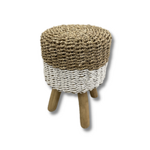 Charger l'image dans la galerie, Tabouret bas en Jacinthe d'eau