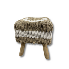 Charger l'image dans la galerie, Tabouret bas en Jacinthe d'eau